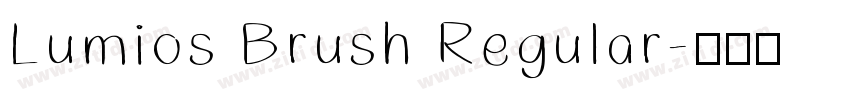Lumios Brush Regular字体转换